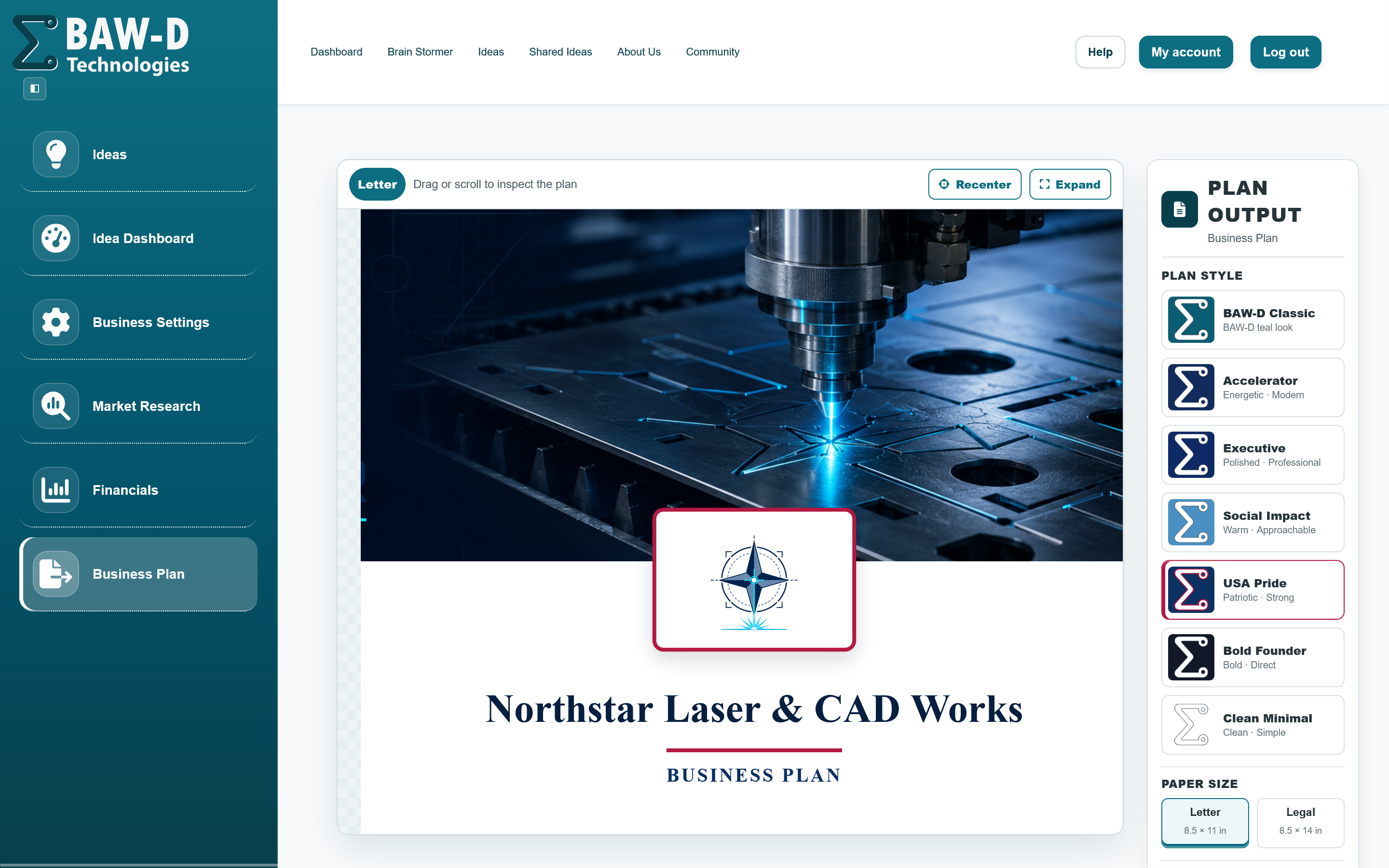 Business plan builder
